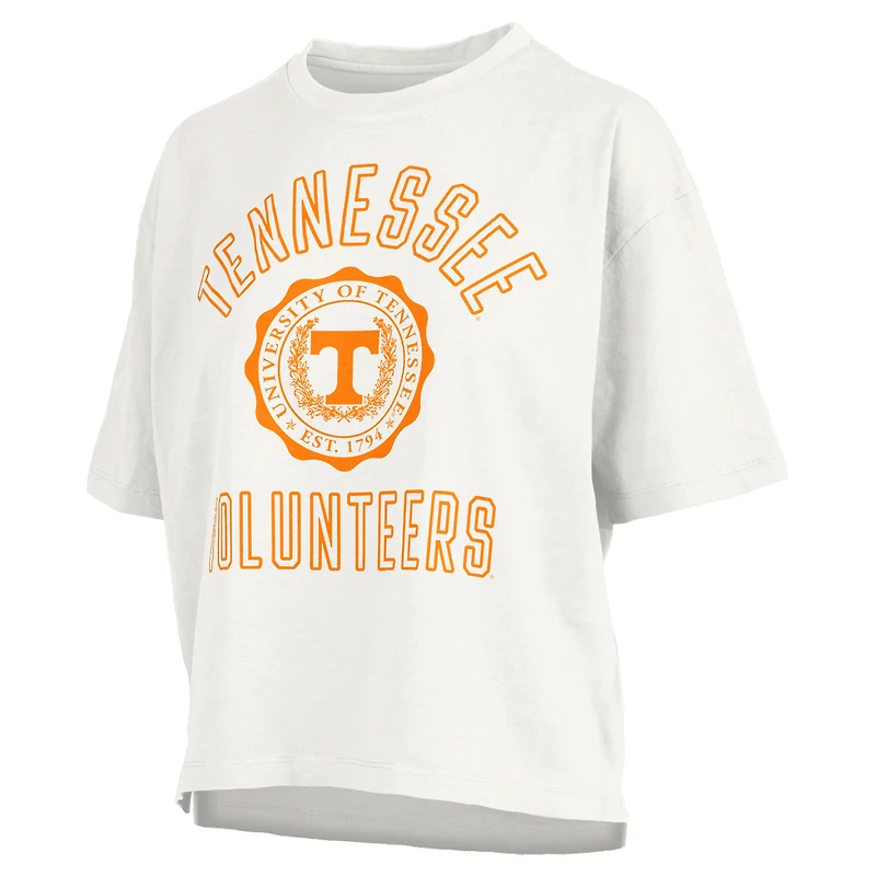 Women's Pressbox Tennessee Volunteers Motley Crew Bishop Waist Length Oversized Slub T-Shirt