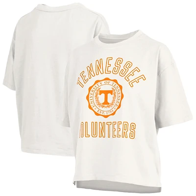 Women's Pressbox Tennessee Volunteers Motley Crew Bishop Waist Length Oversized Slub T-Shirt