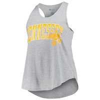 Profil pour femme Gris chiné Tennessee Volunteers Arch Logo Débardeur à col rond et dos nageur