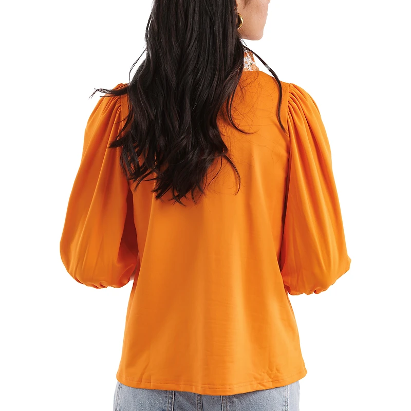 Women's Smith & Quinn Tennessee Orange/White Volunteers Tailgate Collection Eliza Top