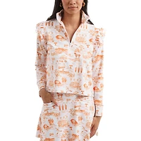 Haut Grayson pour femme Smith & Quinn blanc/orange Tennessee, collection Tennessee Volunteers Tailgate