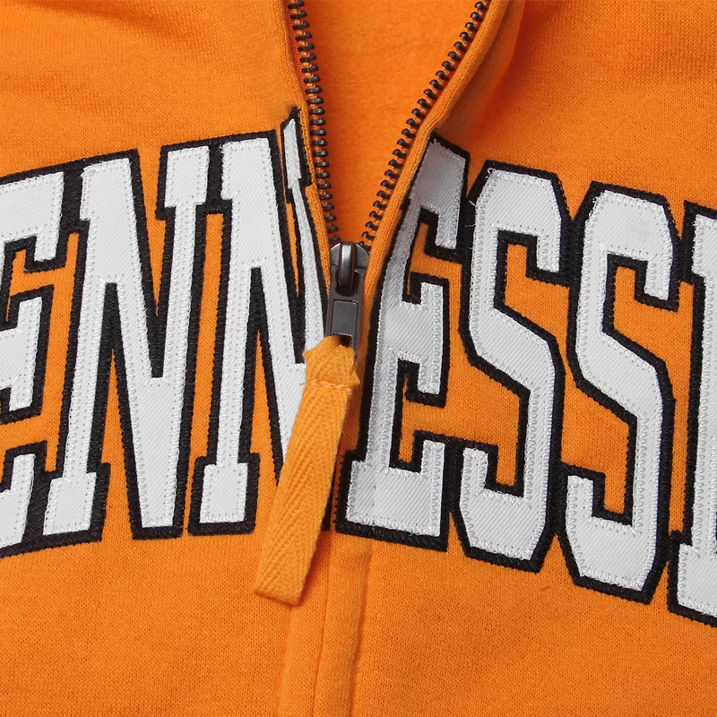 Sweat à capuche entièrement zippé Stadium Athletic Tennessee Volunteers pour femme avec nom arqué
