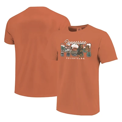 Women's  Tennessee Orange Volunteers Comfort Colors Campus Drawing Mom T-Shirt