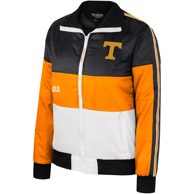 Veste matelassée entièrement zippée pour femmes The Wild Collective Tennessee Orange Volunteers