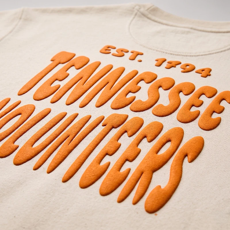 Women's Uscape Apparel Natural Tennessee Volunteers Cloud Sweatshirt