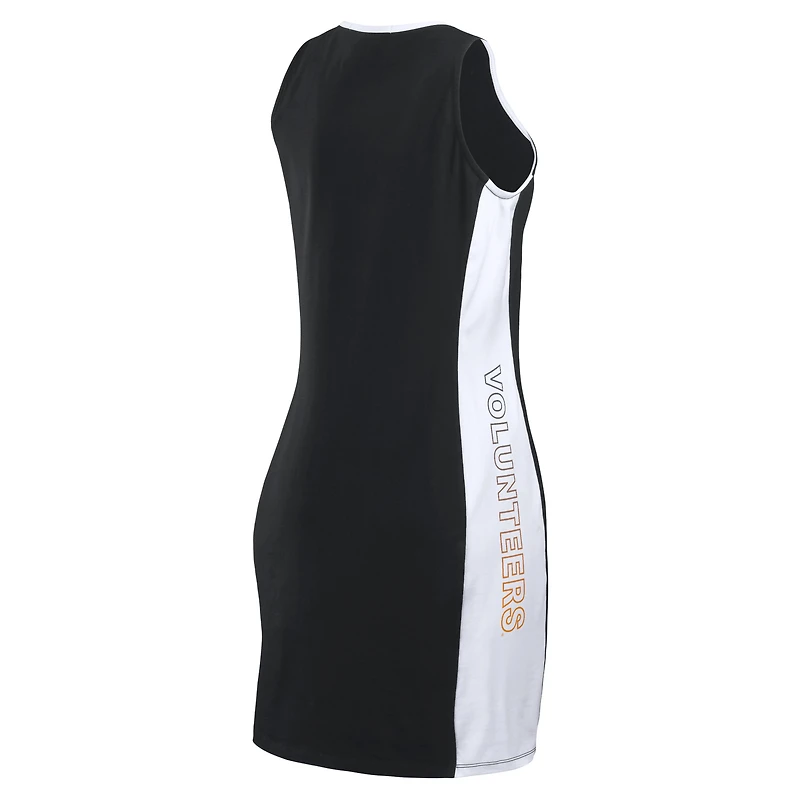 Women's WEAR by Erin Andrews Black Tennessee Volunteers Bodyframing Tank Dress