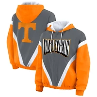 Women's WEAR by Erin Andrews Tennessee Orange/Gray Volunteers Colorblock Full-Zip Hoodie Windbreaker Jacket
