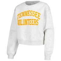 Sweat-shirt court ZooZatz Oatmeal Tennessee Volunteers Core Chenille pour femme