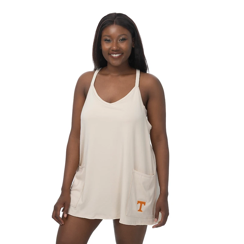 Robe-short à poches ZooZatz Tan Tennessee Volunteers Active pour femme