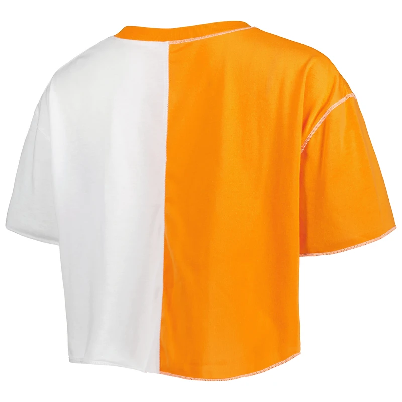 T-shirt court à couleurs contrastées Tennessee Volunteers ZooZatz pour femme