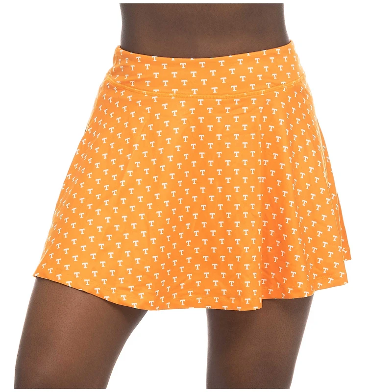 Jupe-short fluide à imprimé intégral ZooZatz Tennessee Orange Volunteers pour femme