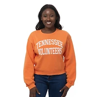 Sweat-shirt court en chenille orange Tennessee Volunteers pour femme ZooZatz
