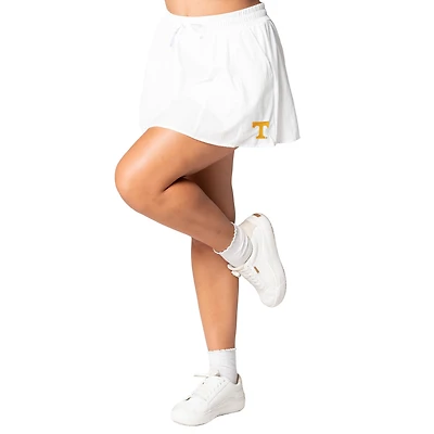 Women's ZooZatz  White Tennessee Volunteers Stretch Woven Skort