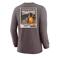 T-shirt à manches longues Youth Charcoal Tennessee Volunteers Snowy Polaroid