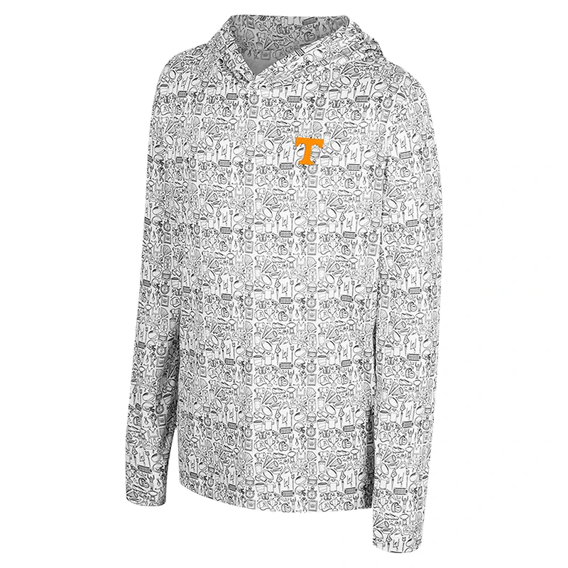Sweat à capuche imprimé intégral Youth Colosseum Black Tennessee Volunteers
