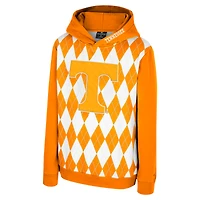 Sweat à capuche manches longues The Dealio du Youth Colosseum Tennessee Orange Volunteers Argyle