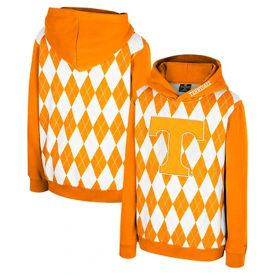 Sweat à capuche manches longues The Dealio du Youth Colosseum Tennessee Orange Volunteers Argyle