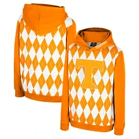 Sweat à capuche manches longues The Dealio du Youth Colosseum Tennessee Orange Volunteers Argyle