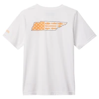 T-shirt Omni-Shade blanc pour jeunes Columbia Tennessee Volunteers Terminal Tackle