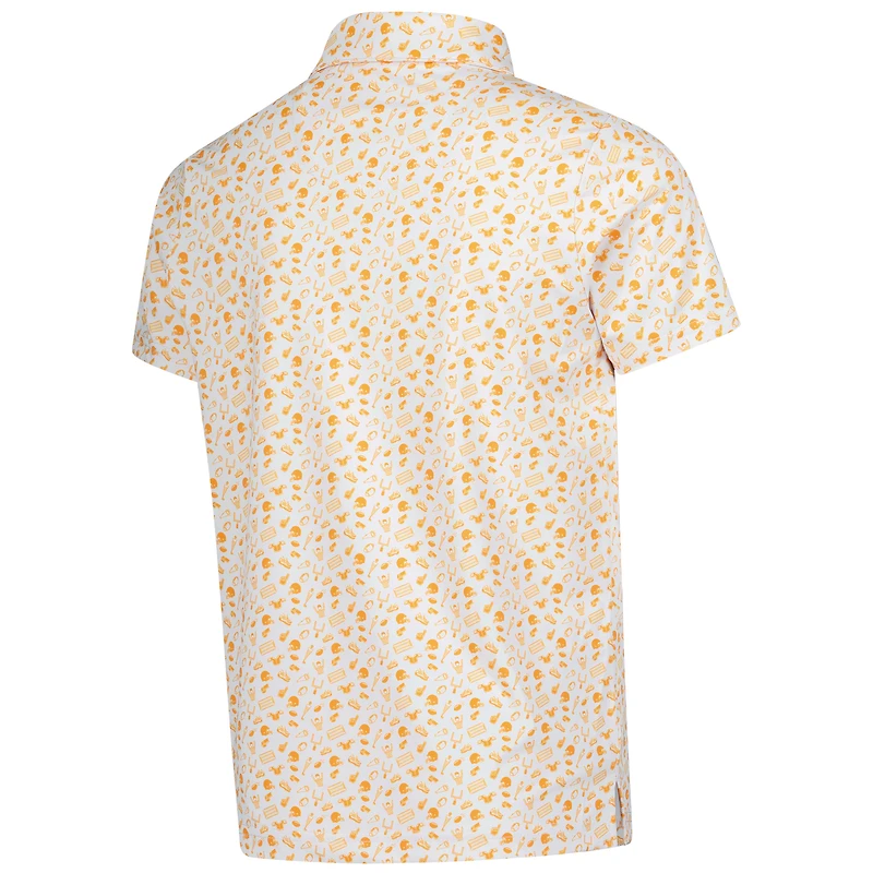 Polo de performance imprimé Tom Allover des Tennessee Volunteers la tenue jeunesse du Orange