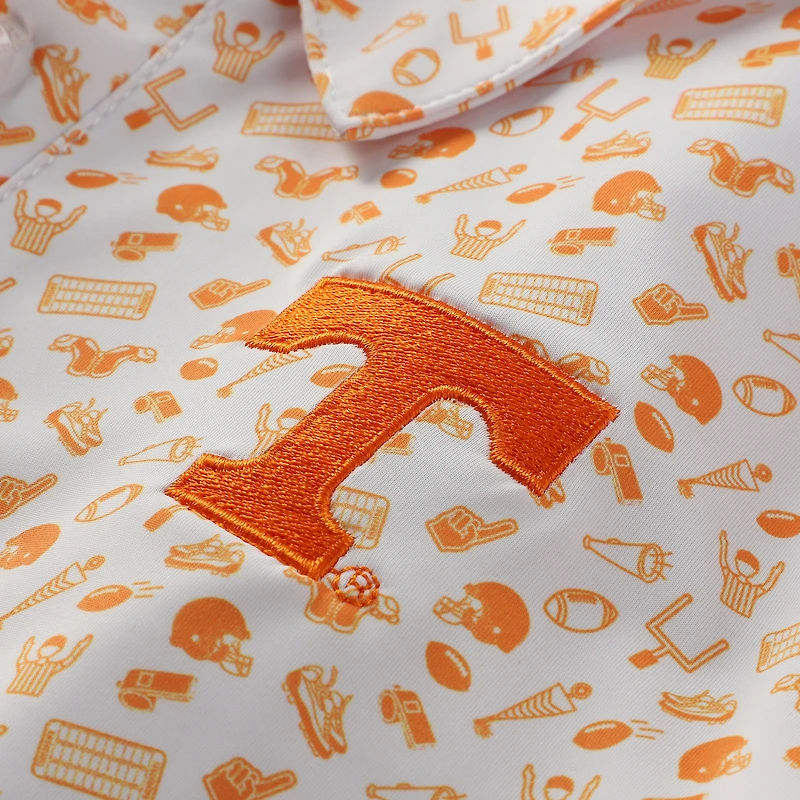 Polo de performance imprimé Tom Allover des Tennessee Volunteers la tenue jeunesse du Orange