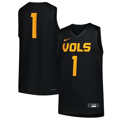 Maillot de basketball réplique Nike n° 1 noir des Tennessee Volunteers pour jeunes