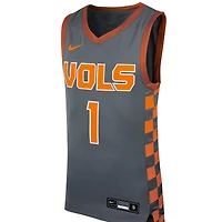 Maillot de basket-ball Nike #1 pour jeunes, réplique d'icône des volontaires du Tennessee, gris