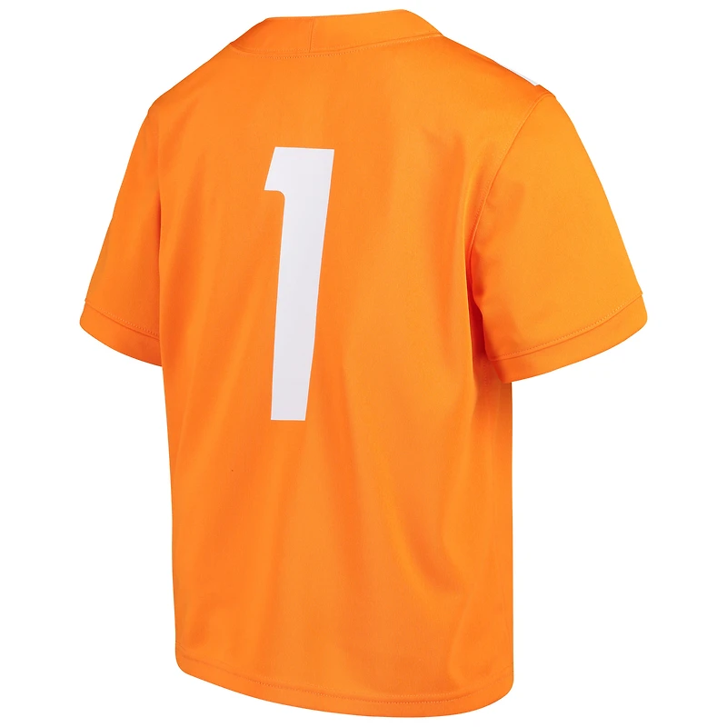 Youth Nike #1 Tennessee Orange Volunteers Team Replica Football Jersey