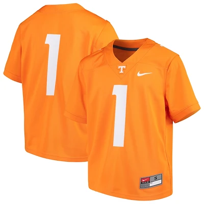 Youth Nike #1 Tennessee Orange Volunteers Team Replica Football Jersey