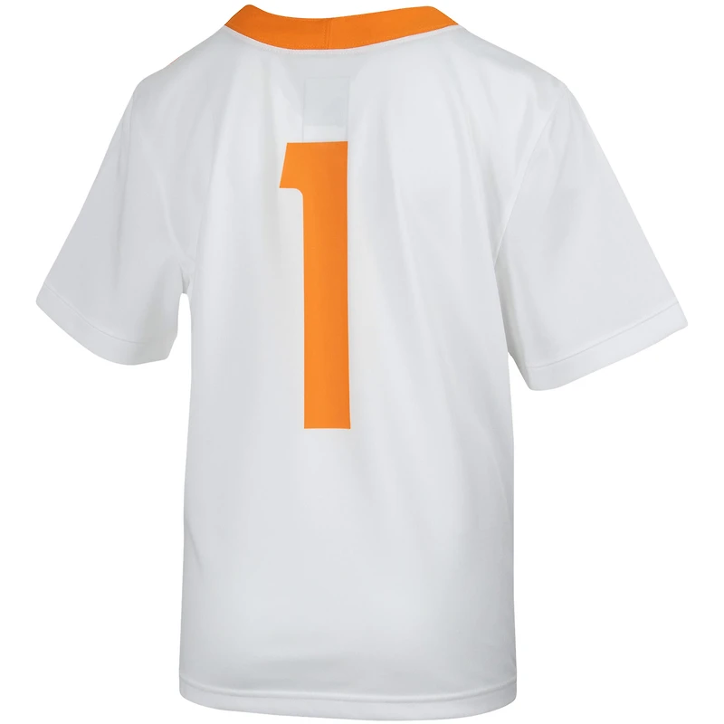 Youth Nike #1 White Tennessee Volunteers Untouchable Football Jersey