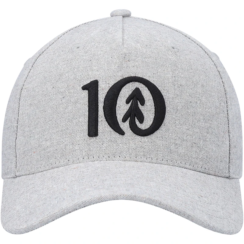 Men's tentree Heathered Gray Logo Altitude Snapback Hat