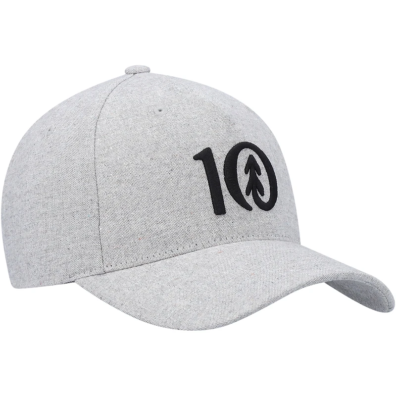 Men's tentree Heathered Gray Logo Altitude Snapback Hat