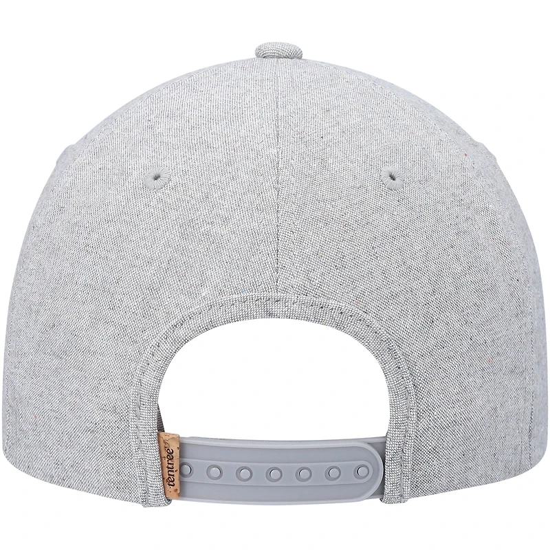 Men's tentree Heathered Gray Logo Altitude Snapback Hat
