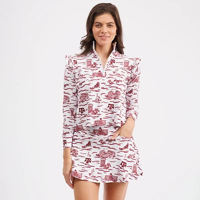 Jupe-short Molly Active marron des Texas A&M Aggies de Smith & Quinn
