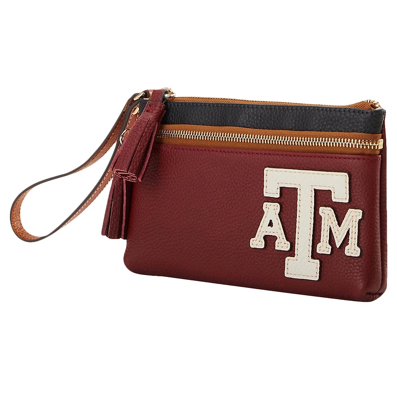 Dooney & Bourke Texas A&M Aggies Infield Bracelet à double fermeture éclair