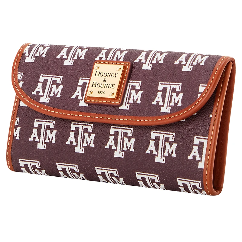 Pochette continentale signature Dooney & Bourke Texas A&M Aggies