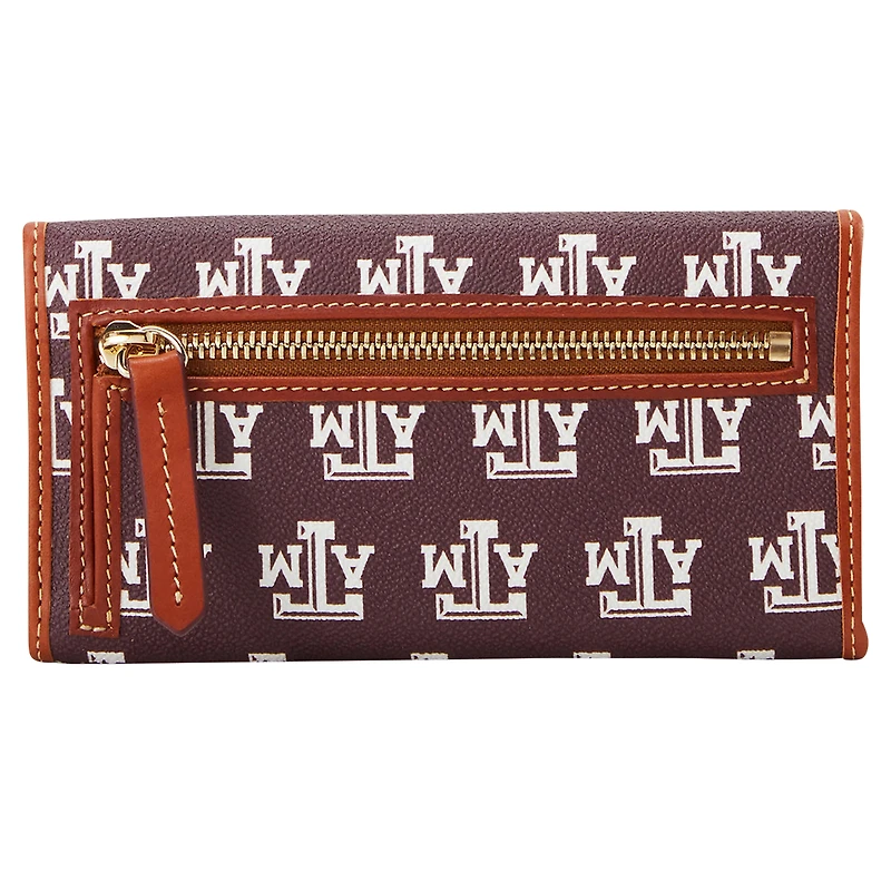 Pochette continentale signature Dooney & Bourke Texas A&M Aggies