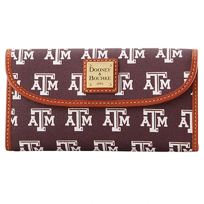 Pochette continentale signature Dooney & Bourke Texas A&M Aggies