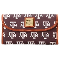 Pochette continentale signature Dooney & Bourke Texas A&M Aggies