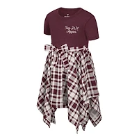 Girls Toddler Colosseum Maroon Texas A&M Aggies Marceline Plaid Dress