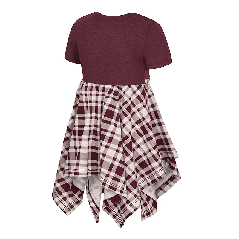 Girls Toddler Colosseum Maroon Texas A&M Aggies Marceline Plaid Dress