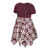 Girls Toddler Colosseum Maroon Texas A&M Aggies Marceline Plaid Dress