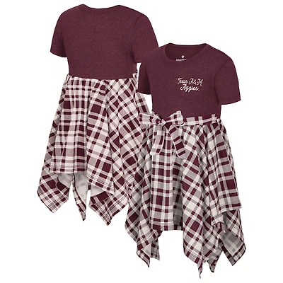 Girls Toddler Colosseum Maroon Texas A&M Aggies Marceline Plaid Dress