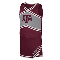 Ensemble haut et jupe de pom-pom girl Texas A&M Aggies pour filles Youth Colosseum Maroon