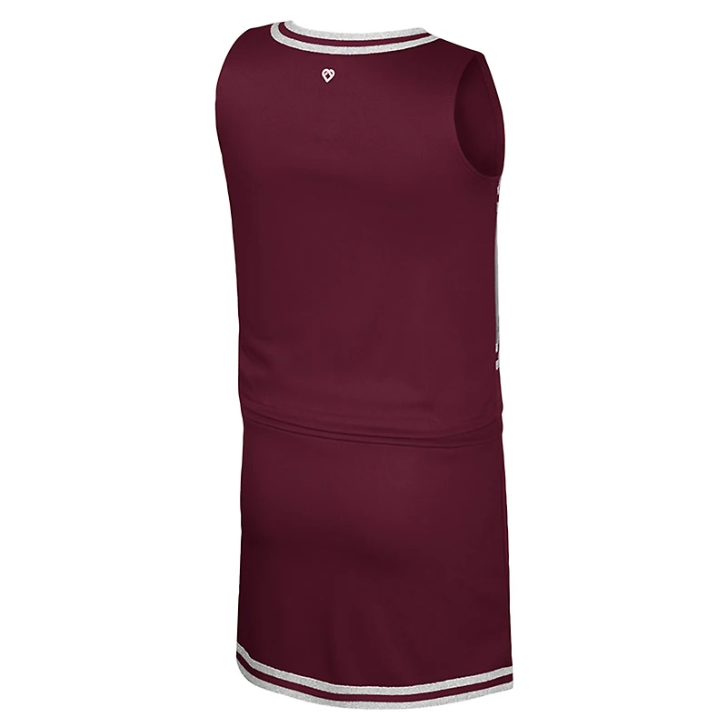 Ensemble haut et jupe de pom-pom girl Texas A&M Aggies pour filles Youth Colosseum Maroon