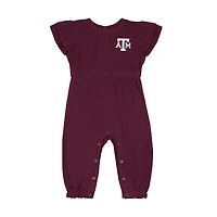 Infant Colosseum Maroon Texas A&M Aggies Beautopia Waffle Knit Romper
