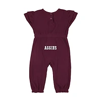 Infant Colosseum Maroon Texas A&M Aggies Beautopia Waffle Knit Romper