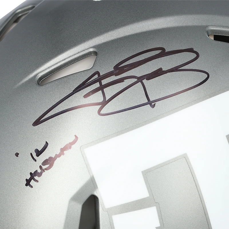 Johnny Manziel Texas A&M Aggies Autographed Riddell Flash Speed Authentic Helmet with "12 Heisman" Inscription