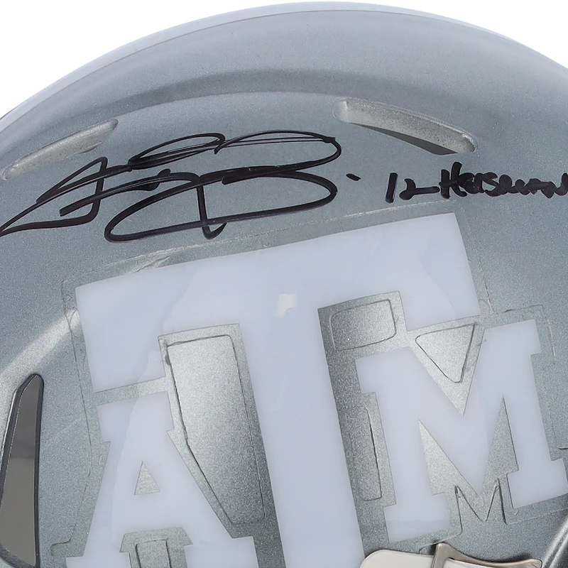 Johnny Manziel Texas A&M Aggies Autographed Riddell Flash Speed Mini Helmet with "'12 Heisman" Inscription