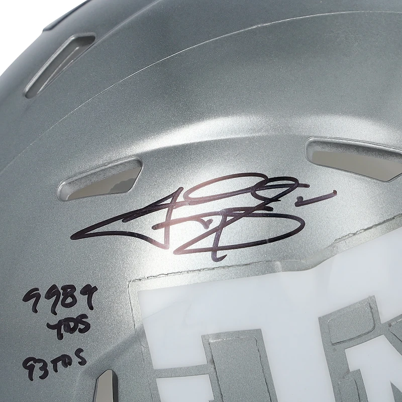 Johnny Manziel Texas A&M Aggies Autographed Riddell Flash Speed Mini Helmet with "9989 YDS 93 TDS" & "Texas A&M HOF" Inscriptions